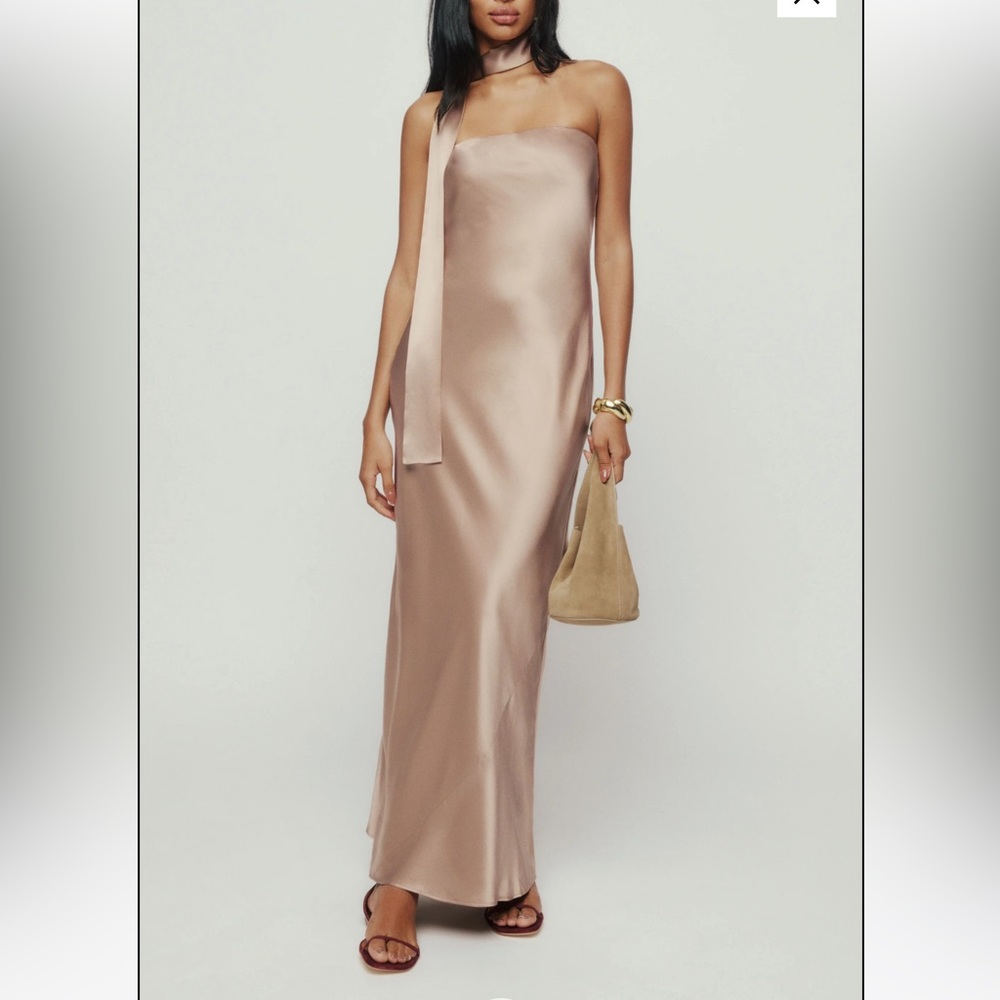 Reformation Oren Silk Maxi Dress